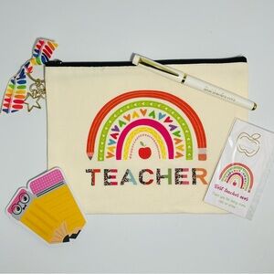 Teacher Rainbow Pouch Gift Set